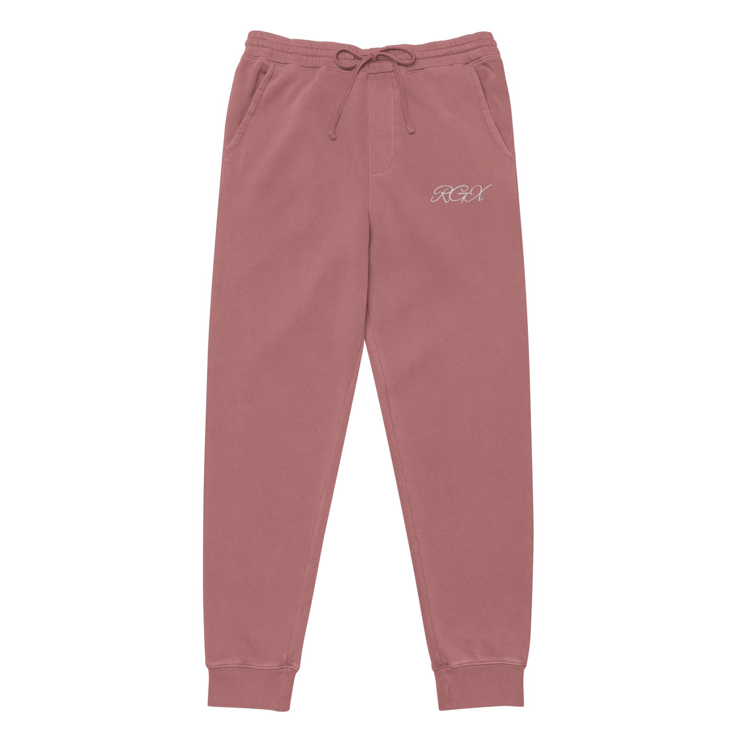 White logo pigment-dyed sweatpants
