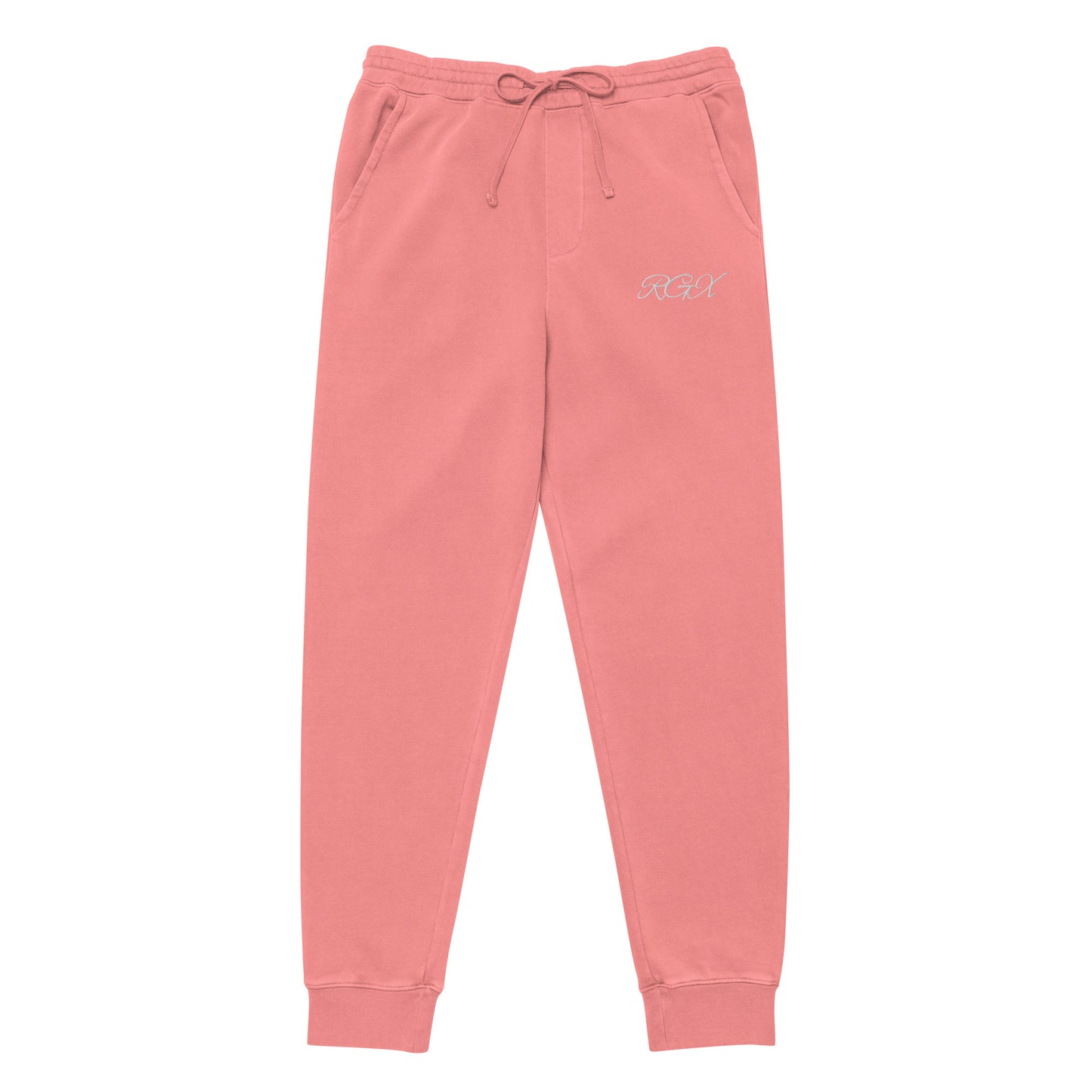 White logo pigment-dyed sweatpants