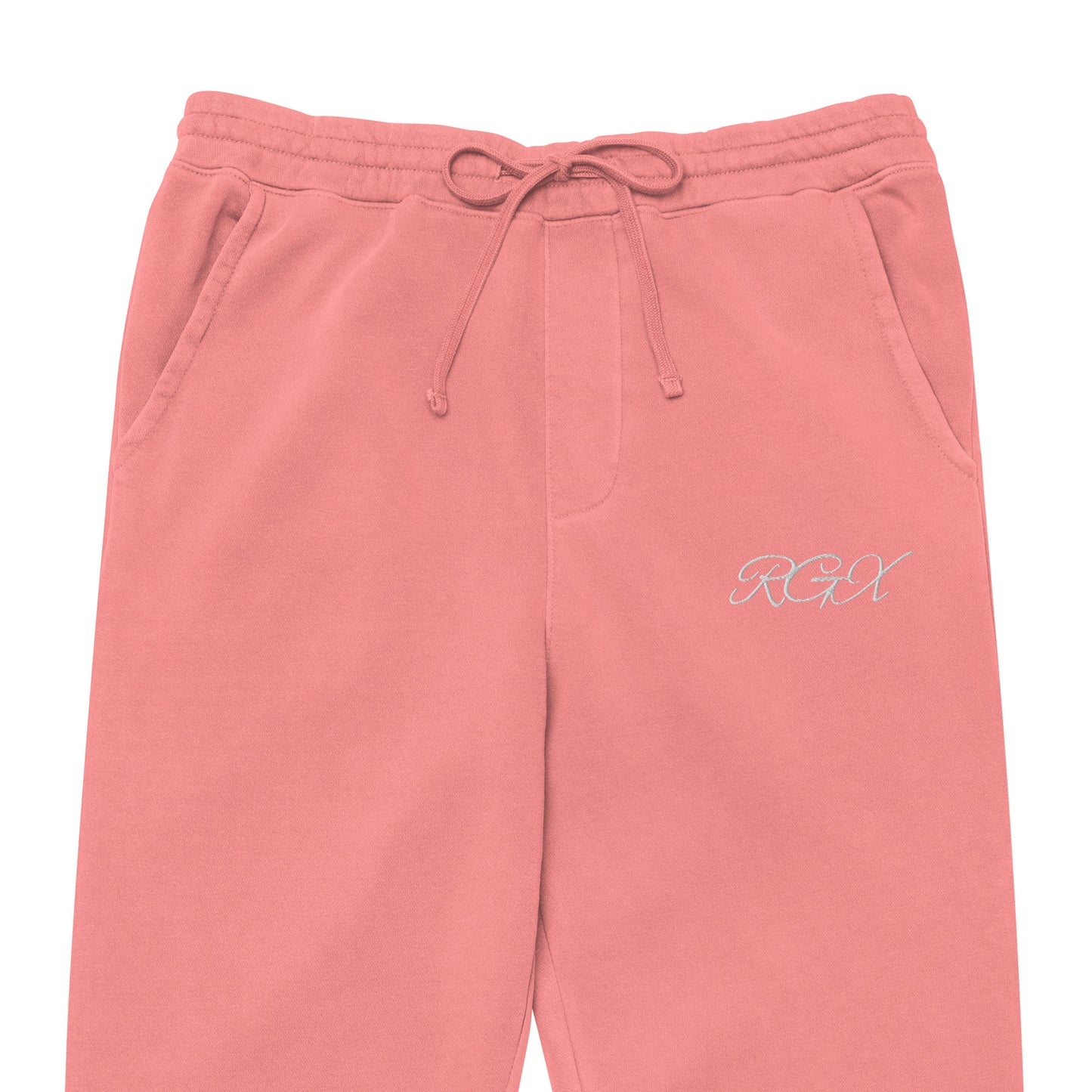 White logo pigment-dyed sweatpants