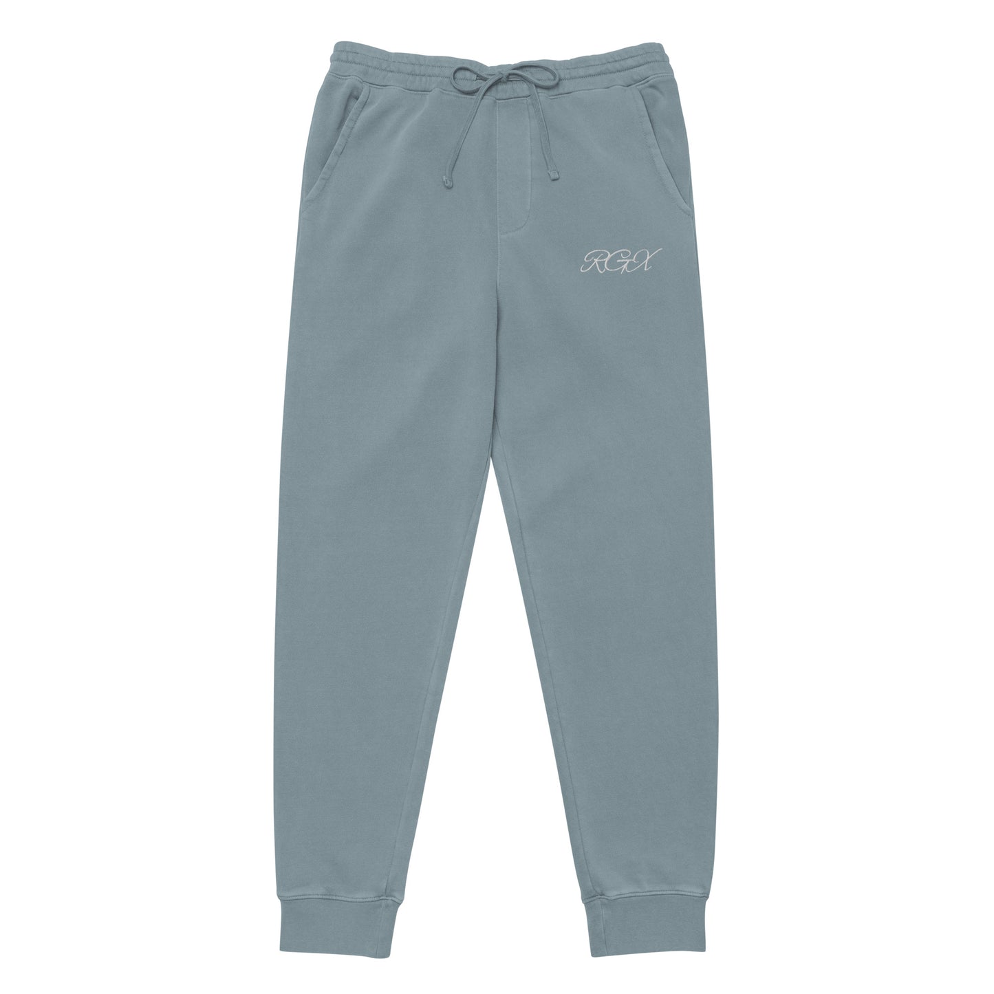 White logo pigment-dyed sweatpants